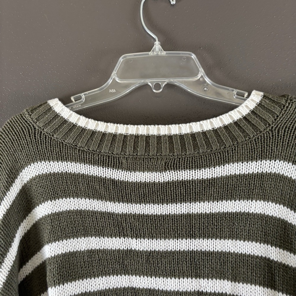 American Eagle Womens Sweater Sz L Large Long Sleeve Soft Striped Excellent - Picture 7 of 7